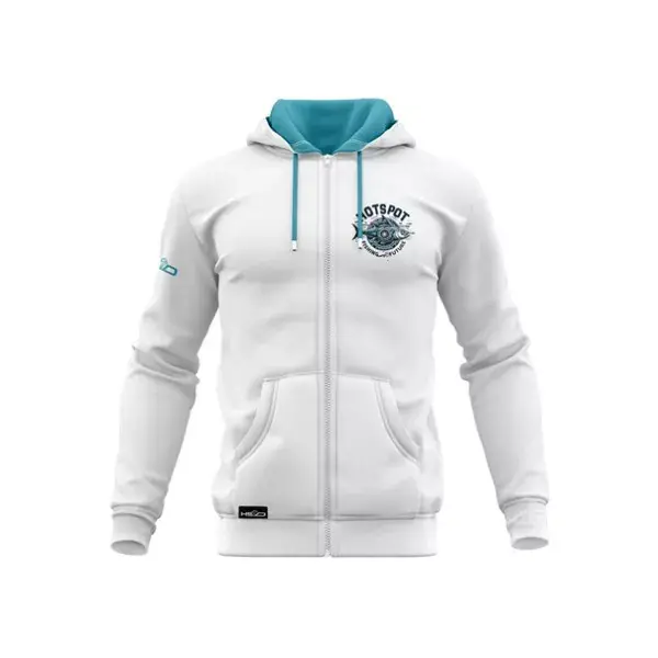 Meilleur Choix HOTSPOT DESIGN Future Tuna, blanc-bleu, Sweat à capuche