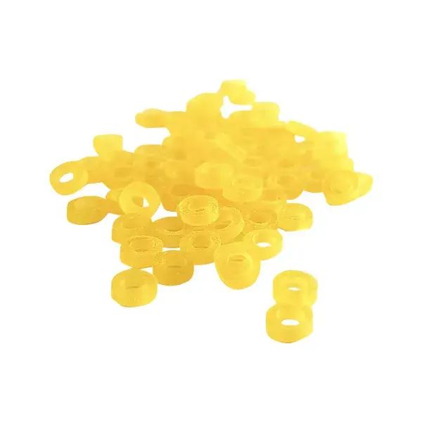 DAIWA NZon Silicone Pellet Band, Fixation de Pellet, jaune Prix Cassé