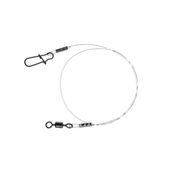 DAIWA Bas de ligne Prorex Fluorocarbone, avec pivot et mousqueton, 30cm Promotion Saisonnière