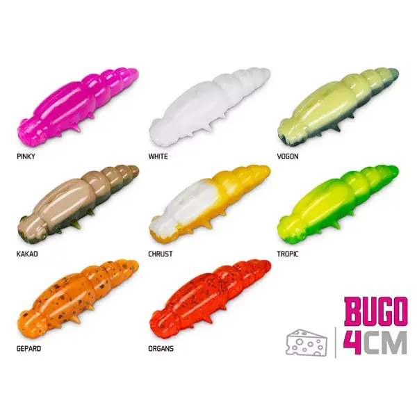 DELPHIN BUGO Cheese, Larve artificielle, 4cm, 15 pièces Livraison Express