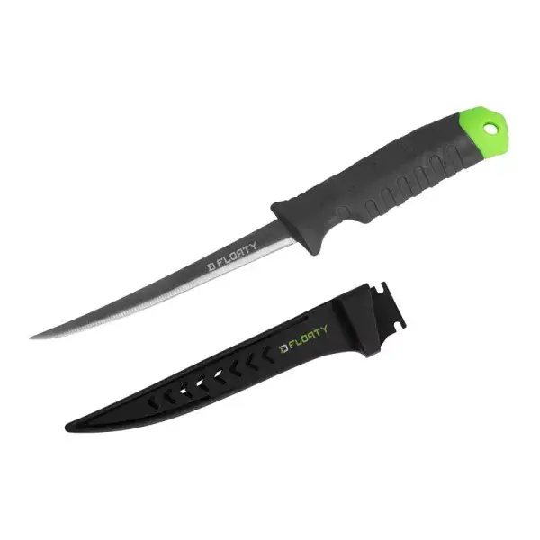 Must-Have DELPHIN FLOATY, Couteau à Fileter Flottant, 30cm, noir-vert, DE-101004182