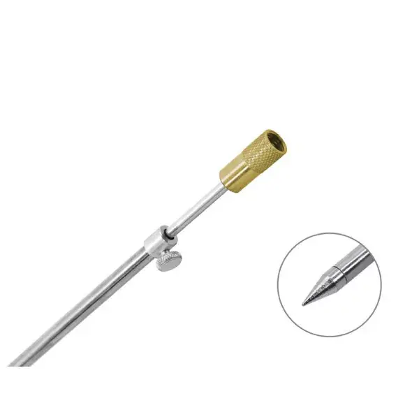 Meilleur Prix DELPHIN Rutenhalter - Stahl mit Gewinde, 40cm, acier-gris-or