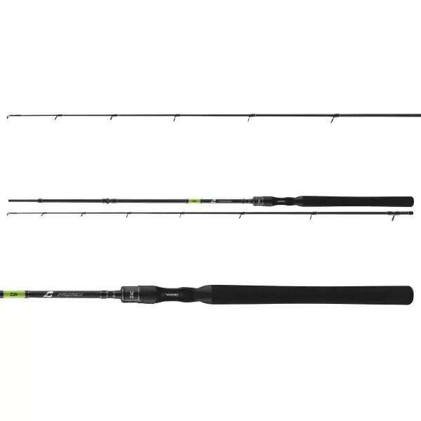 DAIWA Prorex X Vertical Baitcast, 1,95m, 6,4ft, 8-35g, 2 elements, Canne à pêche Baitcast, rapide, 11285-196 Nouvelle Collection