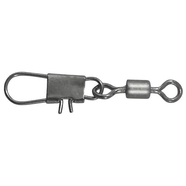 Haute Qualité DAIWA NZon Swivel / Snap, Émerillon pour distributeur avec mousqueton, acier-gris