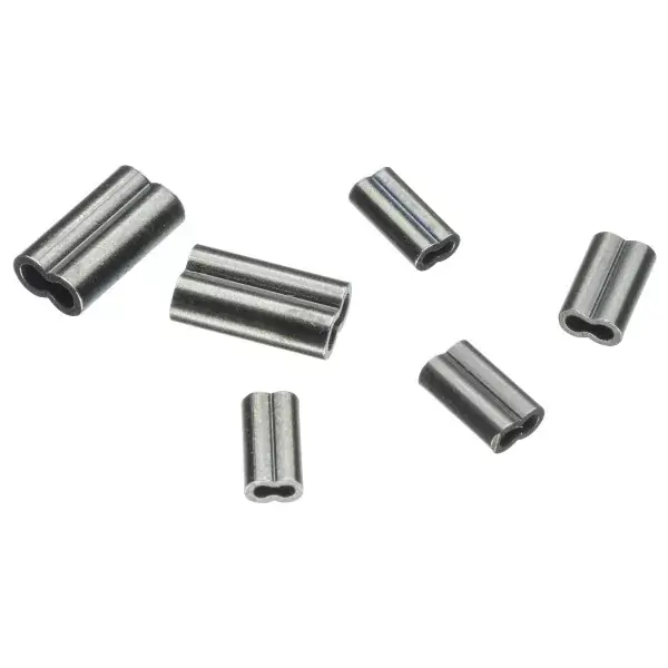 DAIWA Prorex Double Crimps, Manchons de serrage, acier-gris, double Achat Immédiat
