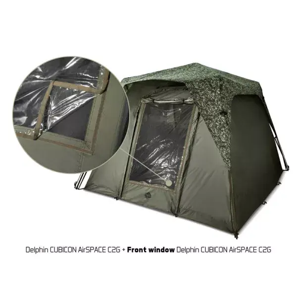 DELPHIN CUBICON AirSPACE C2G, Fenêtre Avant, vert-transparent, 101004212 Super Prix
