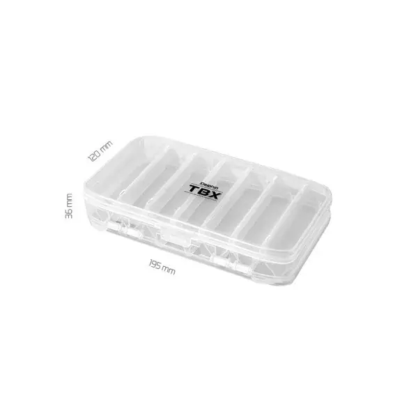 DELPHIN TBX Duo 195-14P, Boîte d‘Appâts Artificiels, 19,5x12x3,6cm, transparent, 101000693 Jusqu'à Épuisement Des Stocks