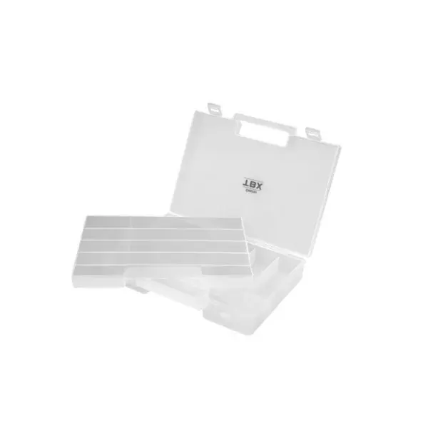 DELPHIN TBX One 225-15P, Boîte d‘Appâts Artificiels, 22,5x15,5x4,5cm, transparent, 101000532 Vente Flash