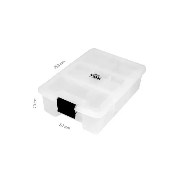 Prix Promo DELPHIN TBX One 253-16P, Boîte à leurres artificiels, 25,3x16,7x7cm, transparent, 101000531