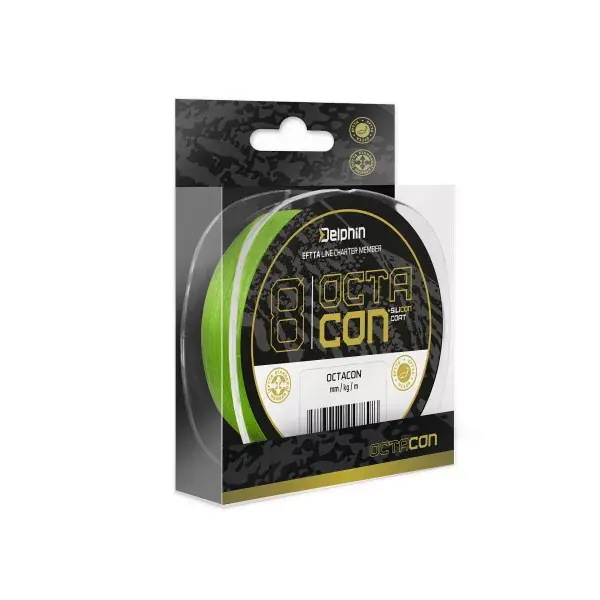 Prix Cassé DELPHIN OctaCON, 135m, vert fluo, Fil de pêche tressé