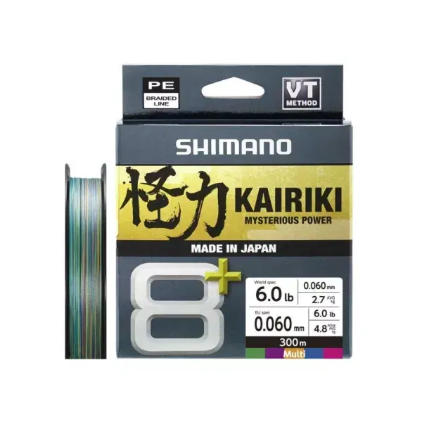 SHIMANO Kairiki 8+, multi couleur, Lignes de pêche 8 fois tressées Meilleur Prix