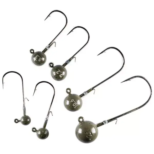 LMAB Tungsten Round Jig 2, Crochet à jigger, vert, Citrouille Verte Pas Cher
