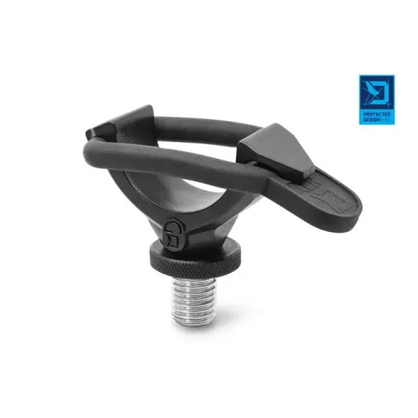 DELPHIN LOX, Porte-canne avec verrou de sécurité, 3,8x4,6cm, noir, 101006077 Satisfait Ou Remboursé