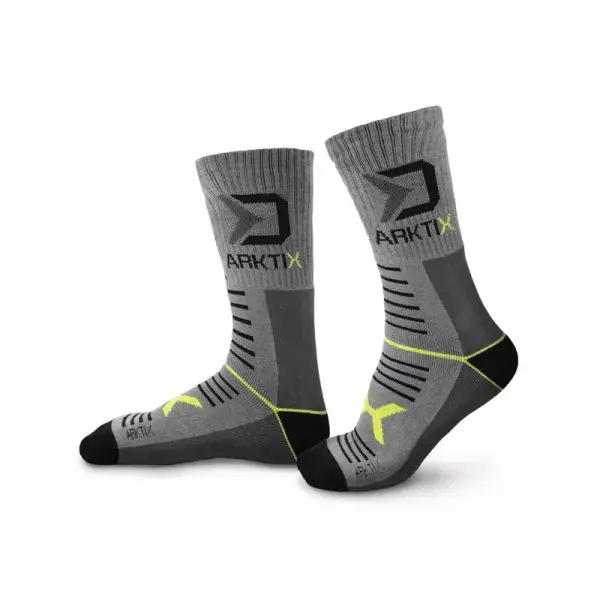 DELPHIN ArktiX Extra, 41-46, gris-jaune, Chaussettes thermiques, 101004008 Produit De Marque