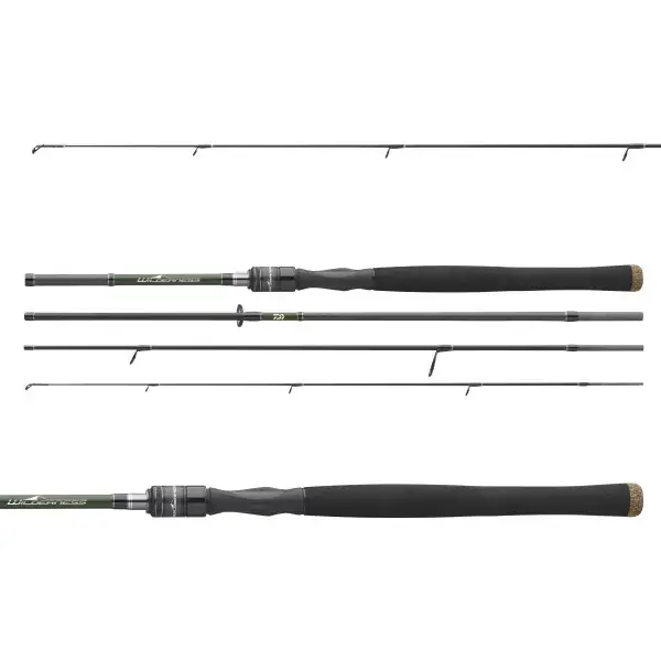 DAIWA Wilderness Travel, Canne à Pêche de Voyage Spinning, extra rapide Remise