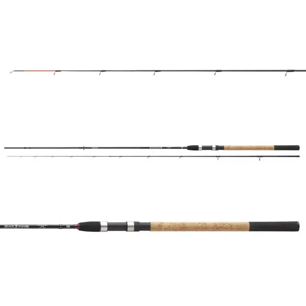 DAIWA Black Widow Method Feeder, 8,86ft, 4 elements, Canne à pêche feeder, moyen rapide Prix Promo