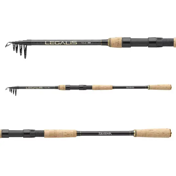 Certifié DAIWA Legalis Tele Spin, 7,87ft, 6 elements, Tele - Canne à pêche spinning, moyen rapide
