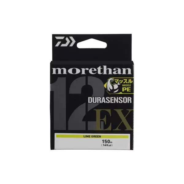 Prix Bas DAIWA Morethan DURASENSOR 12 BRAID EX+Si3, vert citron, Fil de pêche tressé