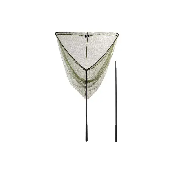 Dernière Chance DAIWA Emblem Carp Net Rubber Coated, 280cm, Filet de Pêche à la Carpe, avec une canne à épuisette à deux parties, 11991-280