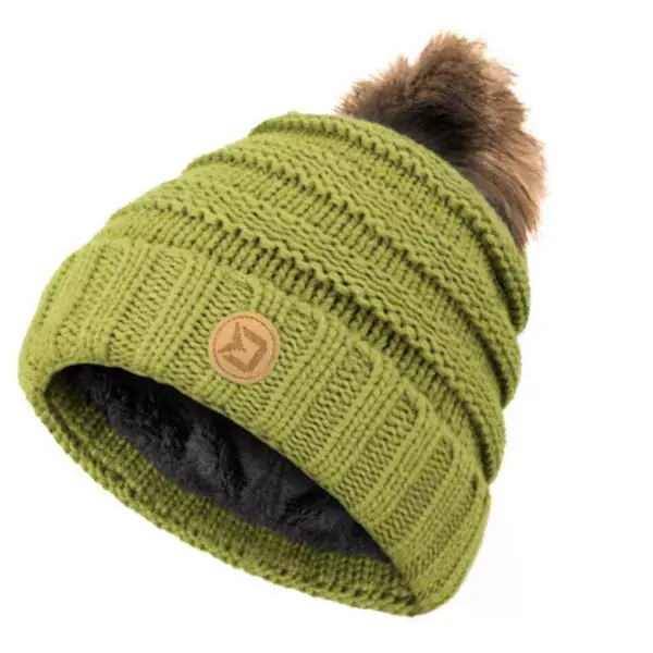 Achetez Aujourd'hui DELPHIN FolkSCHOOL, Uni, vert, Chapeau d‘hiver, 101001193