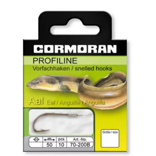 CORMORAN PROFILINE, Hameçon à anguille, marron, bleuté, 70-200B030-8 Remise