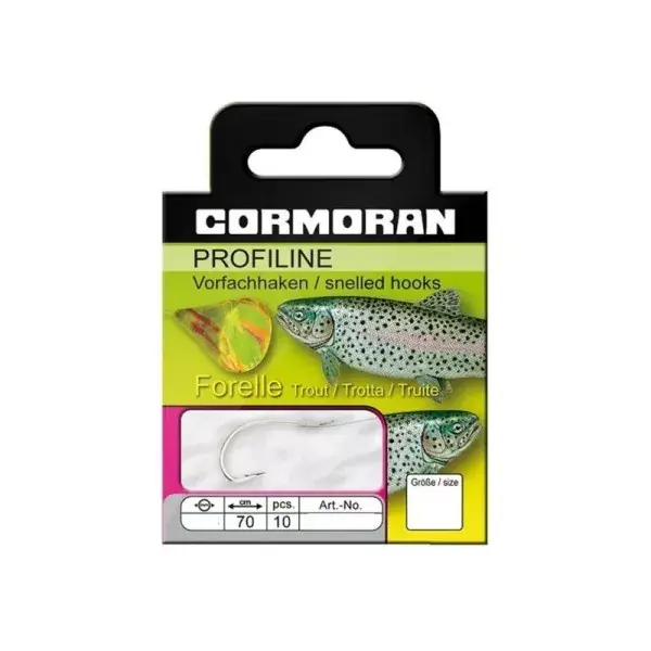 Achat Immédiat CORMORAN PROFILINE, Hameçon à Truite, argent, 70-230N02012