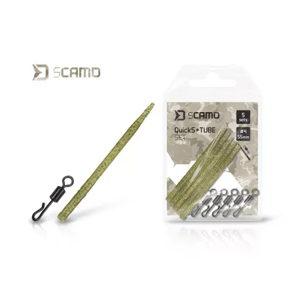 DELPHIN sCAMO QuickS + Tube 5 Sets, Libération Rapide Pivotante, 101005892 Réduction