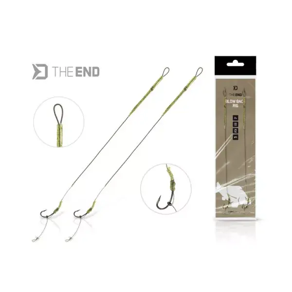 Authentique DELPHIN THE END Blowback-Rig, Leader 2 pcs