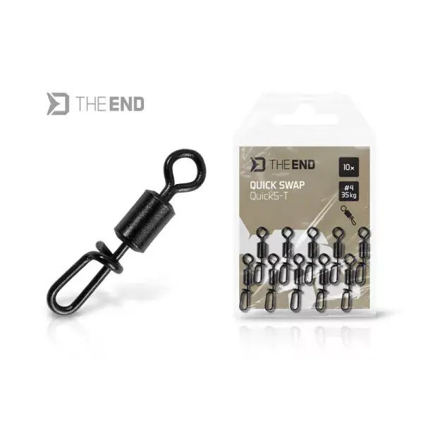 Promotion DELPHIN TheEND QuickS-T, Swivel à échange rapide, noir, Taille 4 / 35kg, 101005872