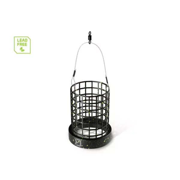DELPHIN ECO ROUND, panier d‘appât sans plomb, noir-vert Satisfait Ou Remboursé
