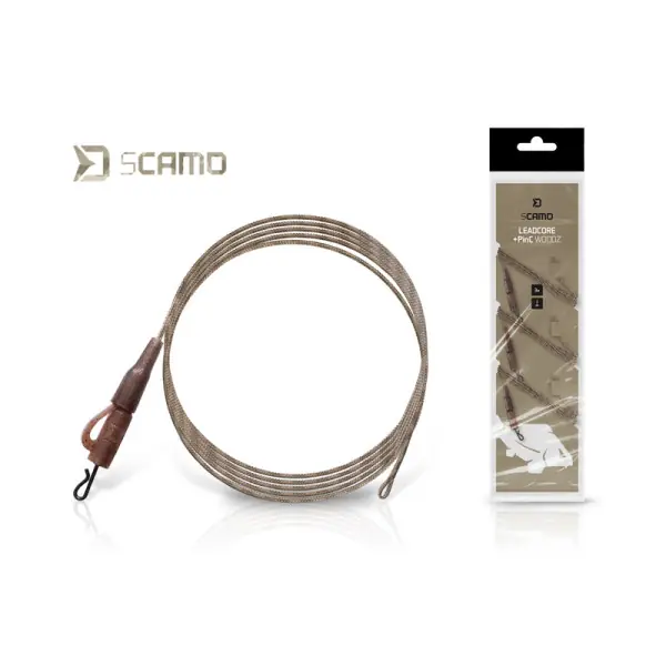 DELPHIN sCAMO Leadcore + PinC WOODZ, Chef, 1 m, 101006633 Nouveauté