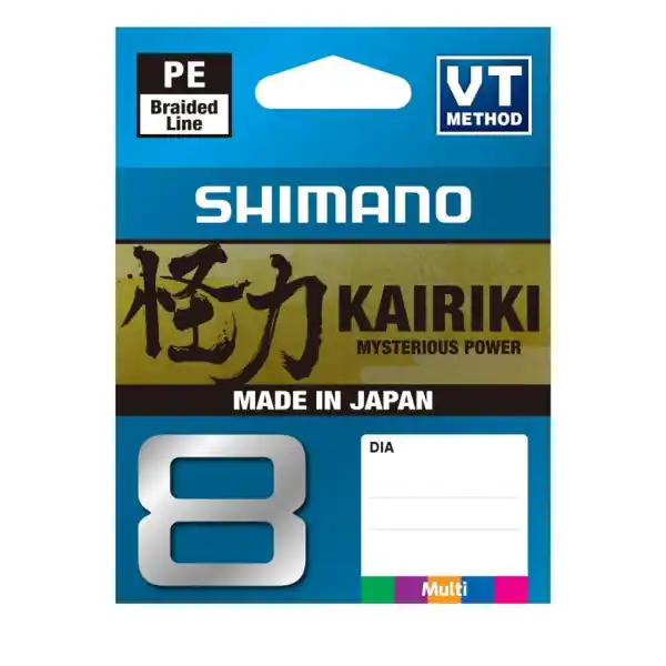 SHIMANO Kairiki 8, 150m, Multicolore, Lignes de pêche 8 fois tressées Commande En Gros