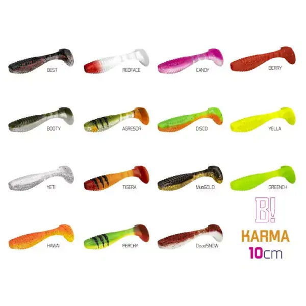 DELPHIN KARMA UVs, Poisson en caoutchouc, 10cm, 5 pièces. Dernière Chance