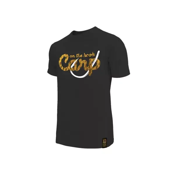 Dernière Chance DELPHIN CARP on the hook!, noir, T-shirt pour les fans de carpes