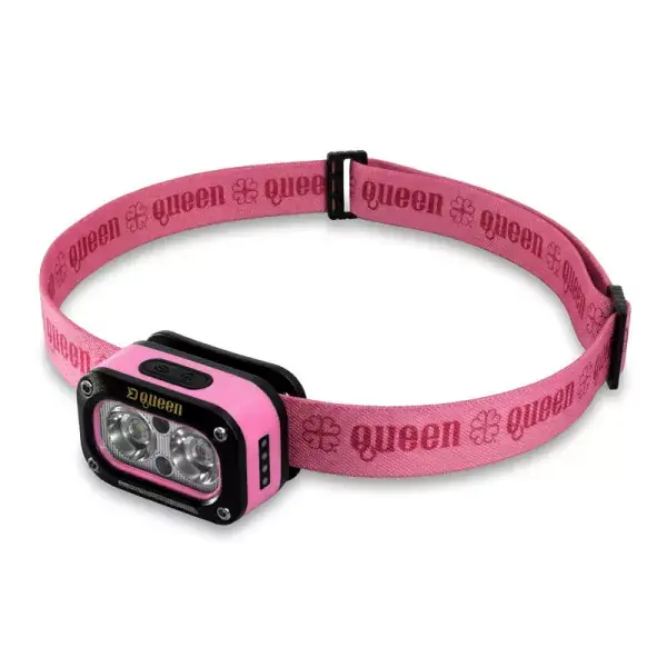 Expédié Aujourd'hui DELPHIN QUEEN, Lampe frontale, Rose, 3W/115lm/1200mAh, 101006459