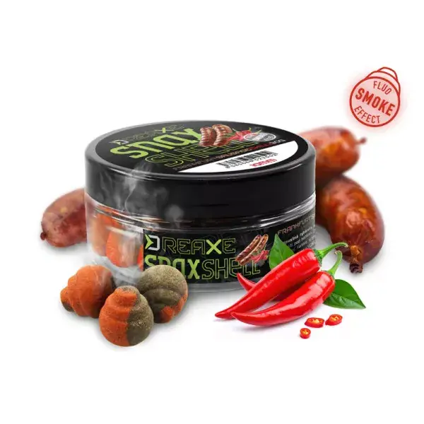 DELPHIN D SNAX SHELL, Appâts Pop-Up, Orange, Saucisse de Francfort-Chili Usine Directe