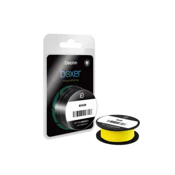 Meilleur Choix DELPHIN BOXER 4, 10m, Jaune Fluo, Fil de pêche tressé