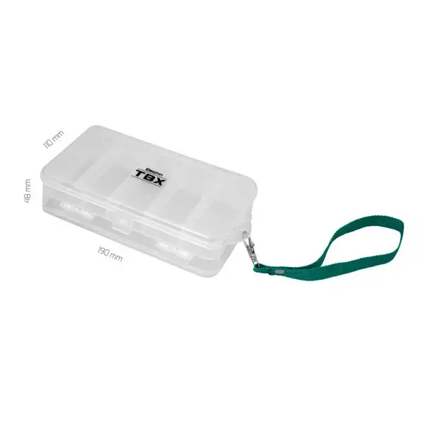 DELPHIN TBX Duo 190-6P, Boîte d‘appâts artificiels, 19x11x4,8cm, transparent, avec cordon de transport, 101000505 Acheter En Ligne