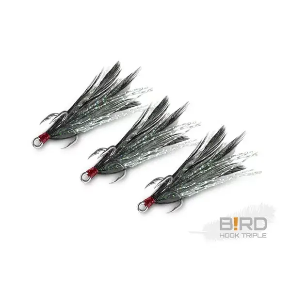 DELPHIN B!RD Hook TRIPLE, Forage, 3 pièces Dernière Chance