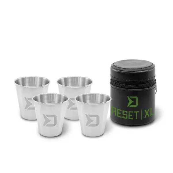 Dernière Chance DELPHIN RESET XL 4in1, Ensemble de Tasses en Acier Inoxydable, 4x70ml, 101004381
