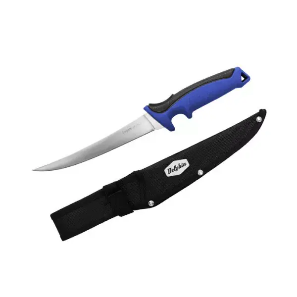 Must-Have DELPHIN ERGONO, Longueur de la lame 32,8cm, bleu-noir, Couteau à fileter, 950139008