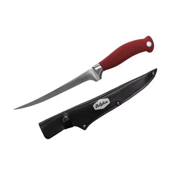 Expédition Rapide DELPHIN YAPAN, Longueur de la lame 32cm, rouge-noir, Couteau à fileter, 950139007
