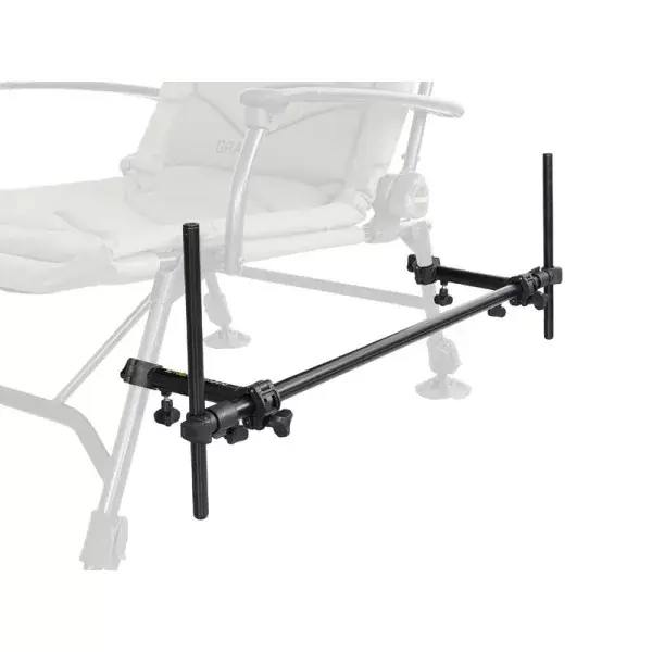 Offre Limitée DELPHIN REAXE UniFIX DUO, Double, support de canne à pêche télescopique pour chaises de pêche, 90cm, noir, 101004754