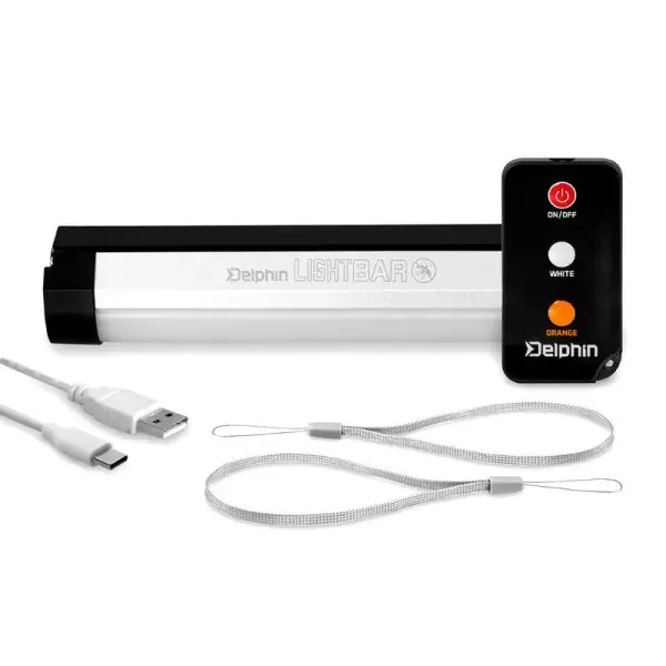 Livraison Express DELPHIN LightBAR UC, Lumière de bivouac avec télécommande, 20,3x3,9x3,8cm, 1W/2000mAh, 101004320