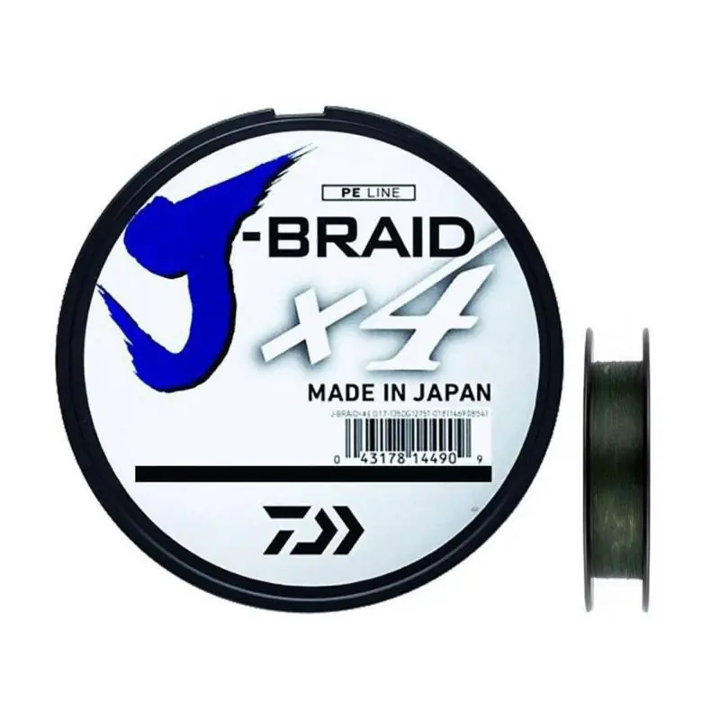 Tresse Daiwa J Braid X4b Vert- 270M - 33/100 Pas Cher