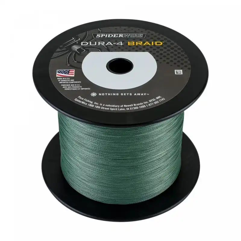 SPIDERWIRE DURA-4 BRAID 0.17 MM 15.0 KG 1800 M MOSS GREEN Promotion Saisonnière