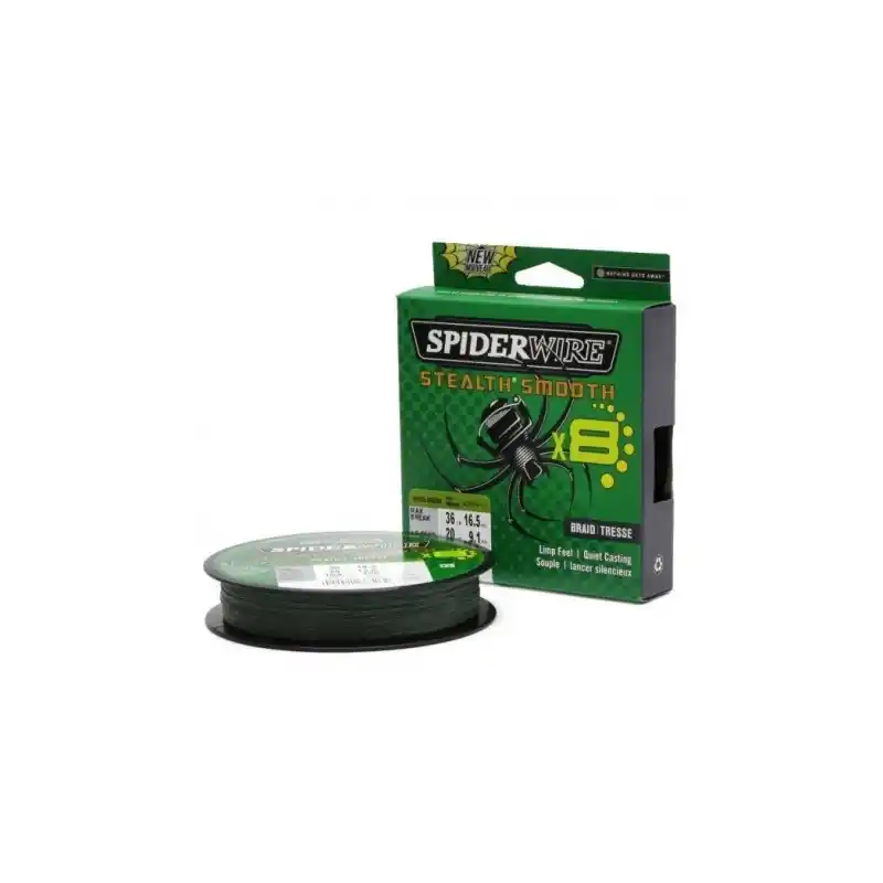 Bon Plan TRESSE SPIDERWIRE X8 0.23 MM 300 M MOSS GREEN 23.6 KG