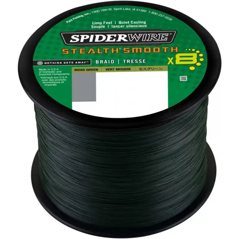 Commande En Gros SPIDERWIRE TRESSE STEALTH SMOOTH 8 BRINS 2000 M 0.11 MM 10.3 KG