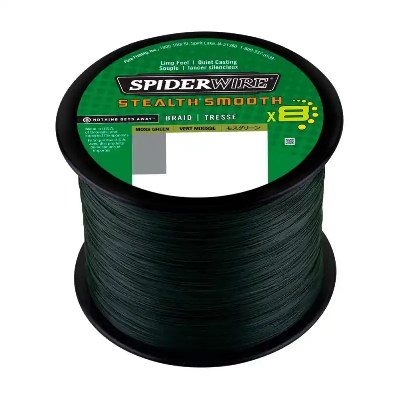 Bon Plan SPIDERWIRE TRESSE STEALTH SMOOTH 0.23 MM 23.6 KG 2000 M MOSS GREEN