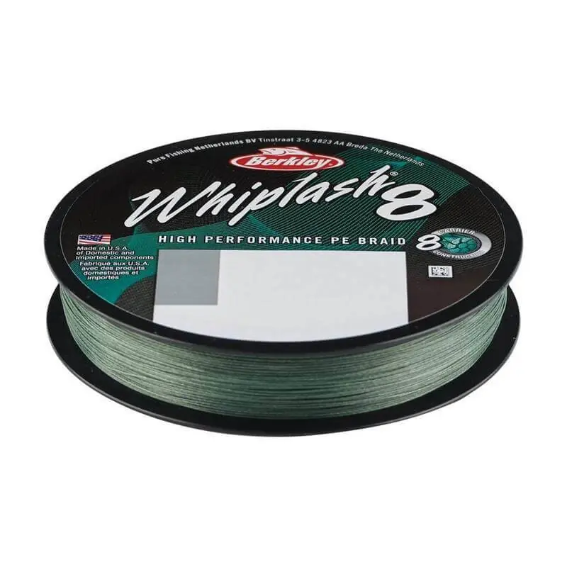 BERKLEY WHIPLASH 8 0.16 MM 300 M 20.90 KG VERT MOUSSE Acheter Direct